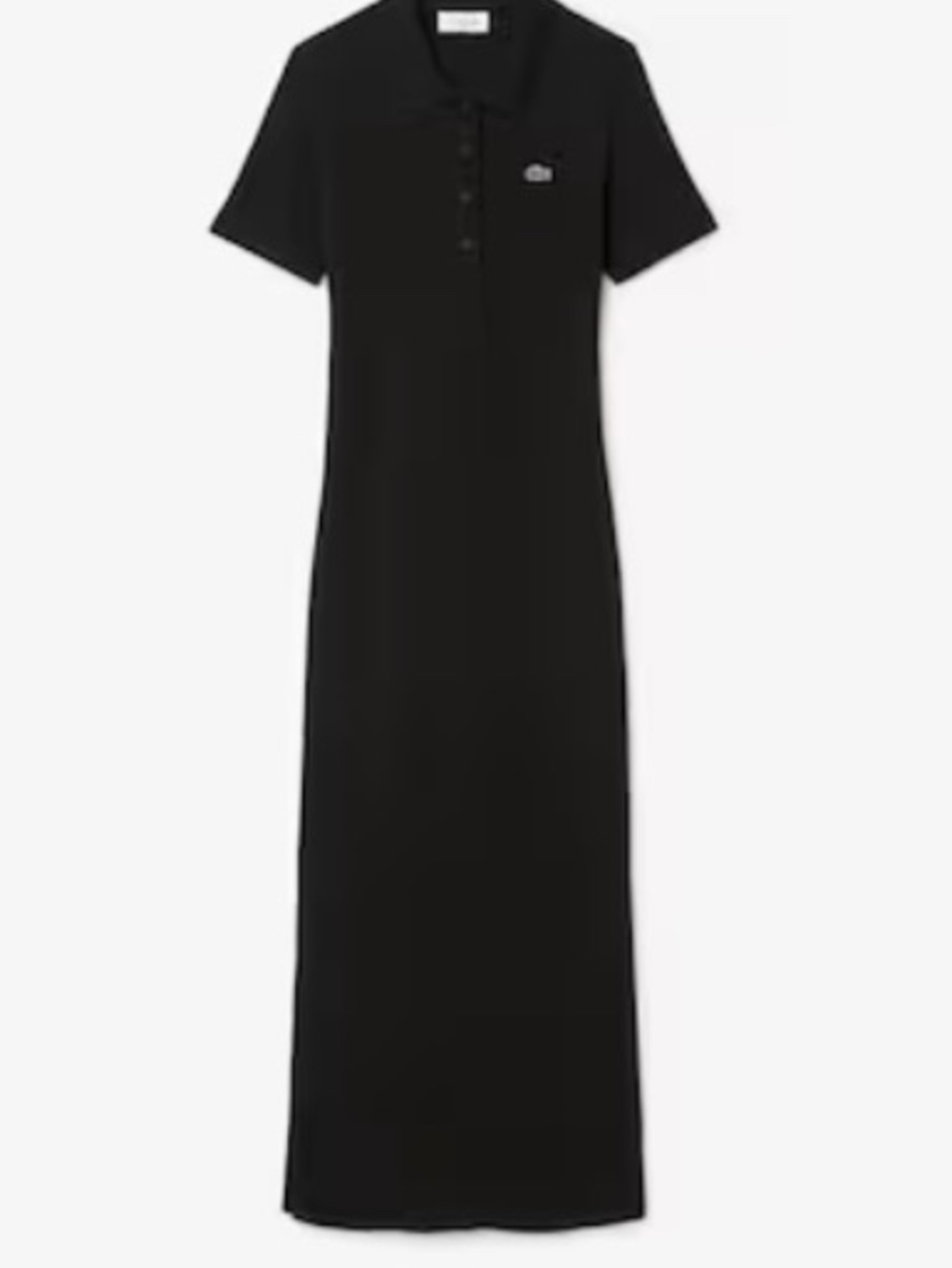 Women's Long Ribbed Cotton Polo Dress